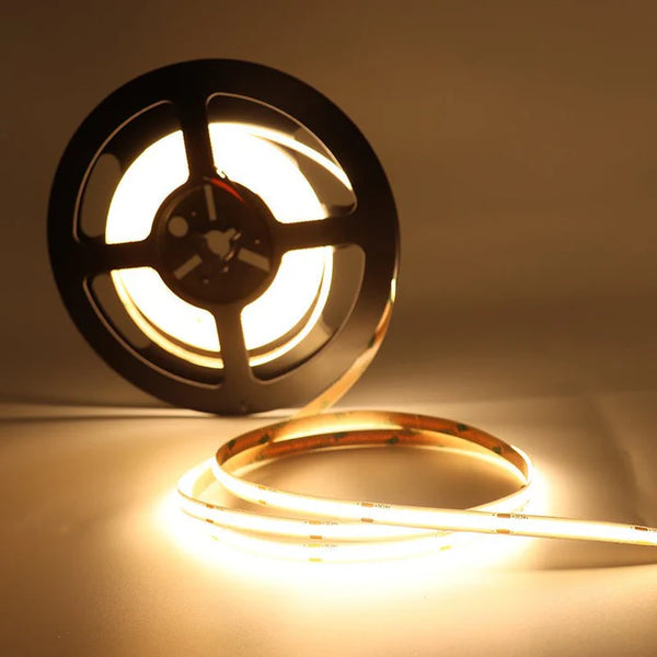 480 Color Temperature COB Neon Light Strip 24V Flexible Embedded Design - SouqNoir