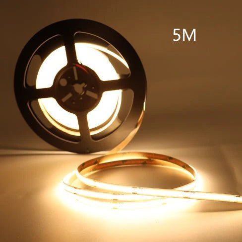 480 Color Temperature COB Neon Light Strip 24V Flexible Embedded Design - SouqNoir