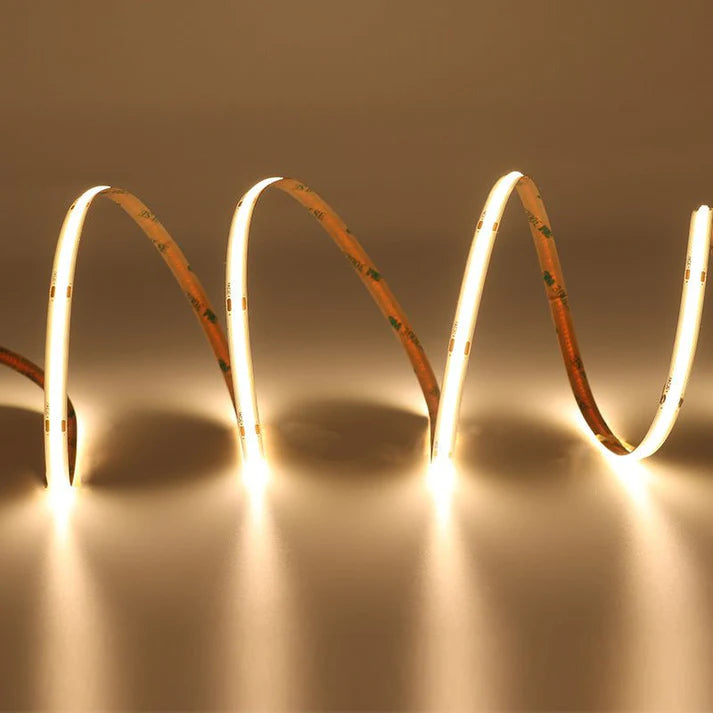 480 Color Temperature COB Neon Light Strip 24V Flexible Embedded Design - SouqNoir