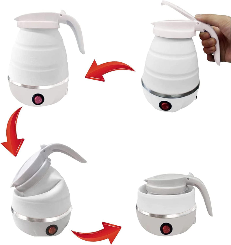 Portable Folding Electric Kettle – 600ml Travel Size - SouqNoir