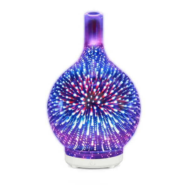 5V Glass Colorful Vase Humidifier for Home and Office - SouqNoir