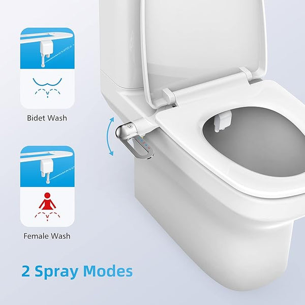 Bidet Attachment for Toilet Seat with Adjustable Water Spray - SouqNoir