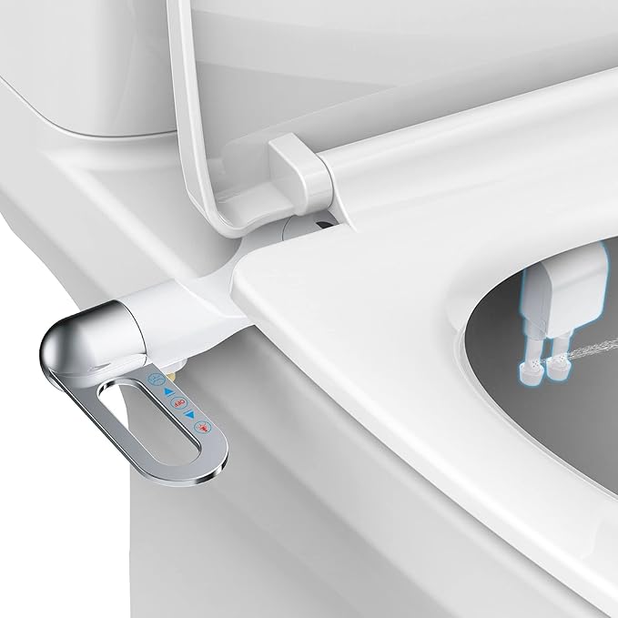 Bidet Attachment for Toilet Seat with Adjustable Water Spray - SouqNoir