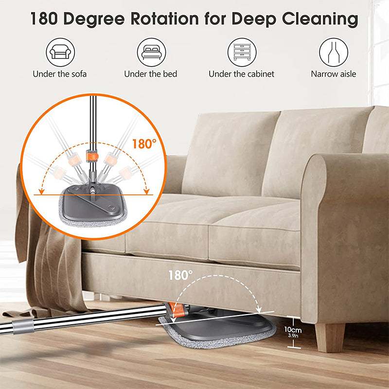 Rotating Spin Mop with Bucket for Efficient Cleaning – Model F04 - SouqNoir