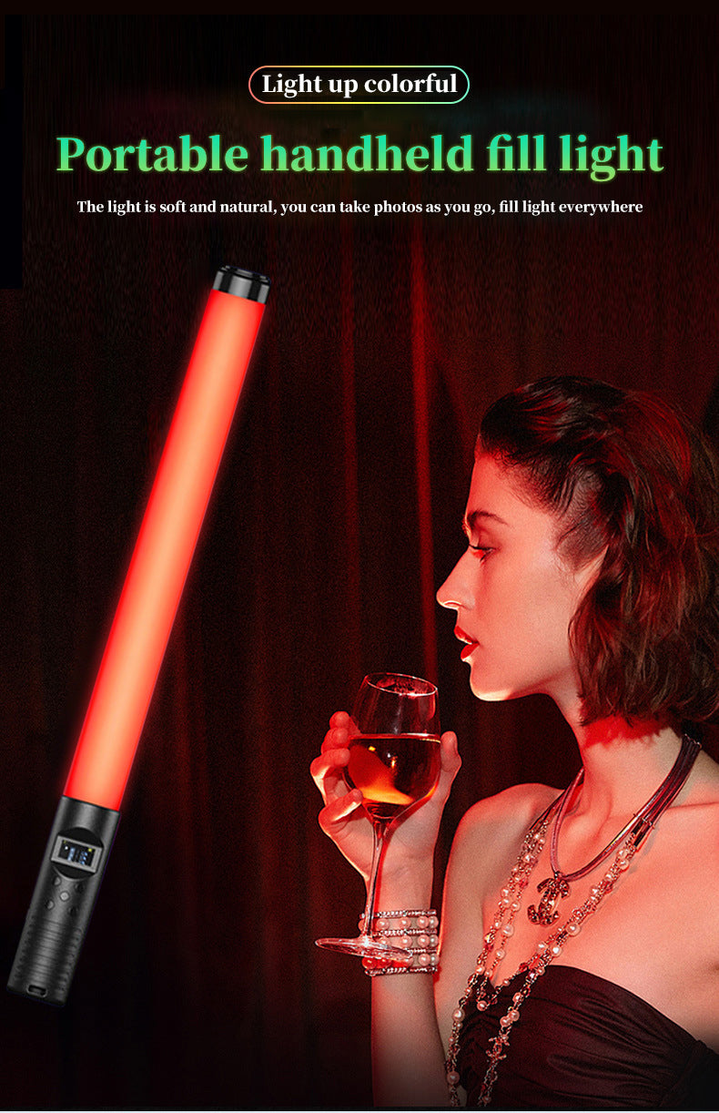 LED Handheld Light Stick for Photography with Adjustable Temperature and Ice Light Effect - SouqNoir