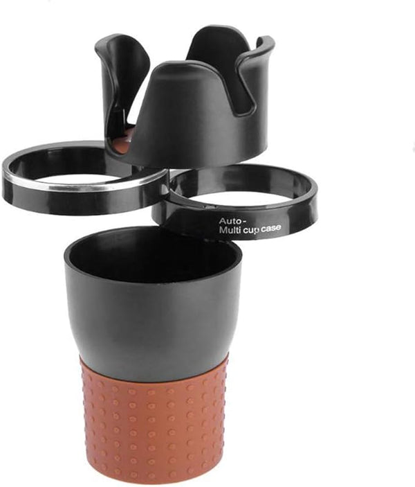 Auto Multi Cup Holder with 360° Rotating Design for Car Drinks and Small Items - SouqNoir