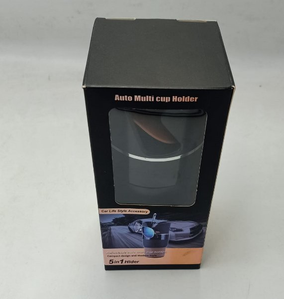 Auto Multi Cup Holder with 360° Rotating Design for Car Drinks and Small Items - SouqNoir