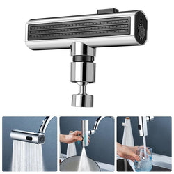 Kitchen Faucet Waterfall Outlet – Splash Proof Rotating Bubbler Multifunctional Water Nozzle Extension - SouqNoir