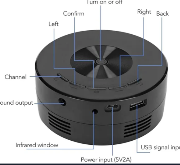Home HD Portable Pocket Projector for Movies and Presentations - SouqNoir