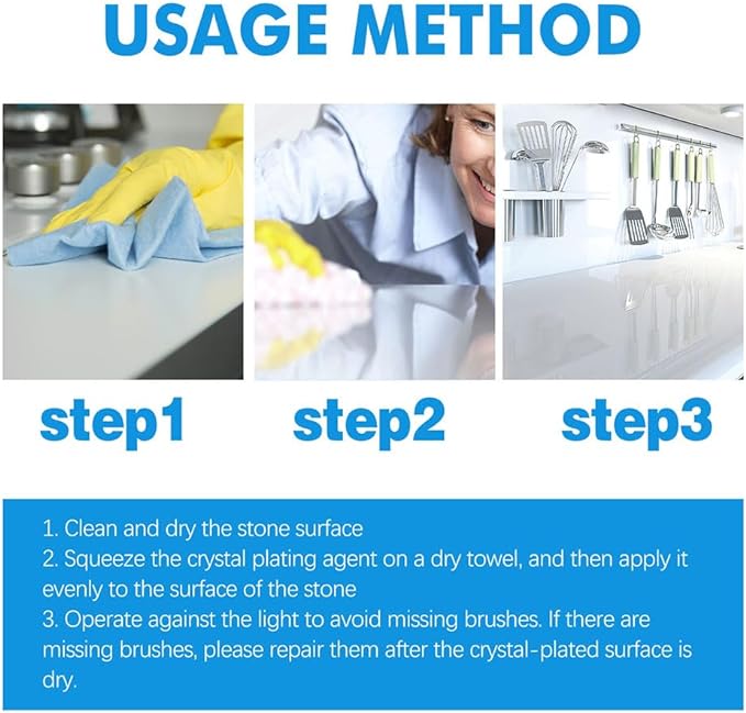 Stone Stain Remover Cleaner for Marble, Granite, and Other Stone Surfaces - SouqNoir