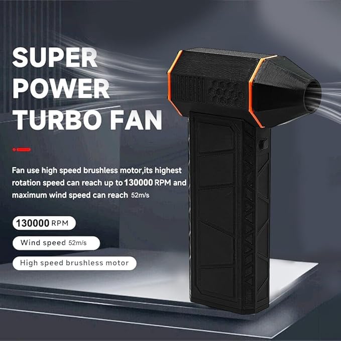 Super Power Turbo Fan – Handheld Mini Air Blower for Dust Cleaning - SouqNoir