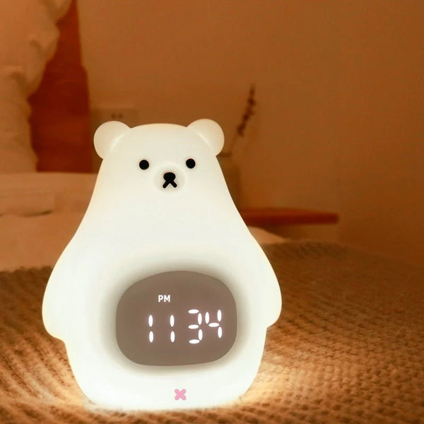 Big White Bear Silicone Night Light with Sleeping Timer - SouqNoir