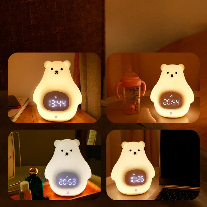 Big White Bear Silicone Night Light with Sleeping Timer - SouqNoir