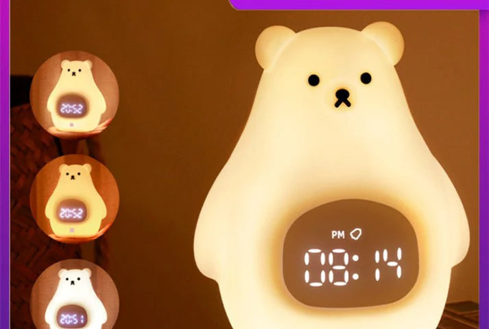 Big White Bear Silicone Night Light with Sleeping Timer - SouqNoir