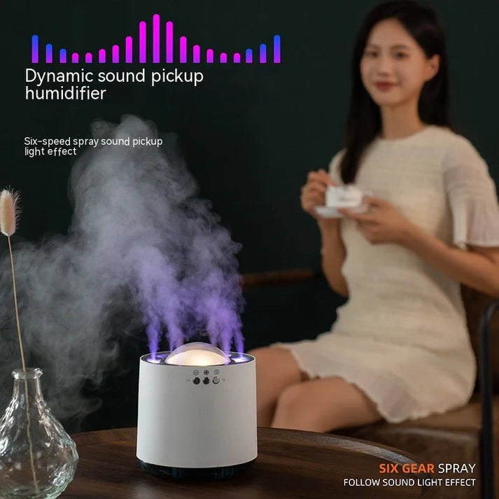 Desktop Heavy Fog Humidifier for Office and Home with Porous Design and Decorative Style - SouqNoir
