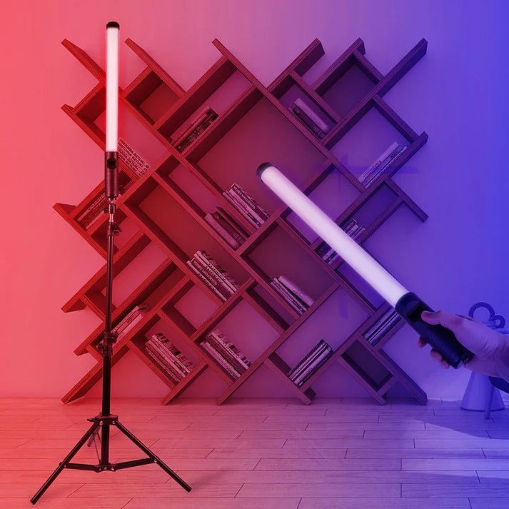 LED Handheld Light Stick for Photography with Adjustable Temperature and Ice Light Effect - SouqNoir