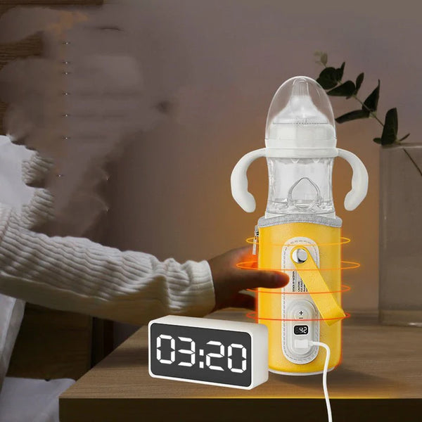 Newborn Baby Milk Bottle with Intelligent Thermostat and Digital Display for Constant Temperature - SouqNoir